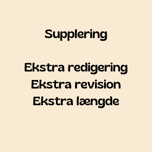 Supplerings pakke